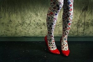 Колготки с рисунком